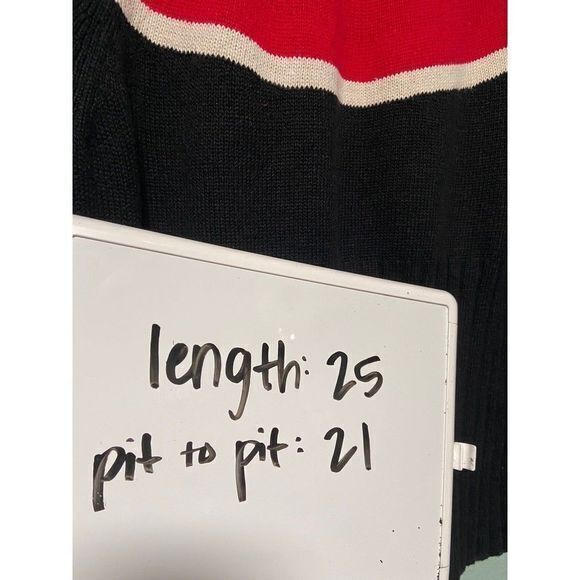 Vintage Tiara International Women’s Red and Black Christmas Sweater - Picture 8 of 8